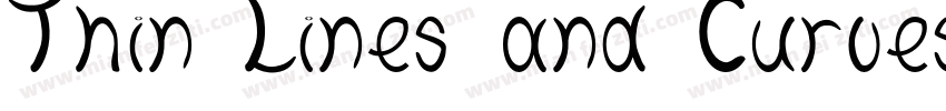 Thin Lines and Curves字体转换